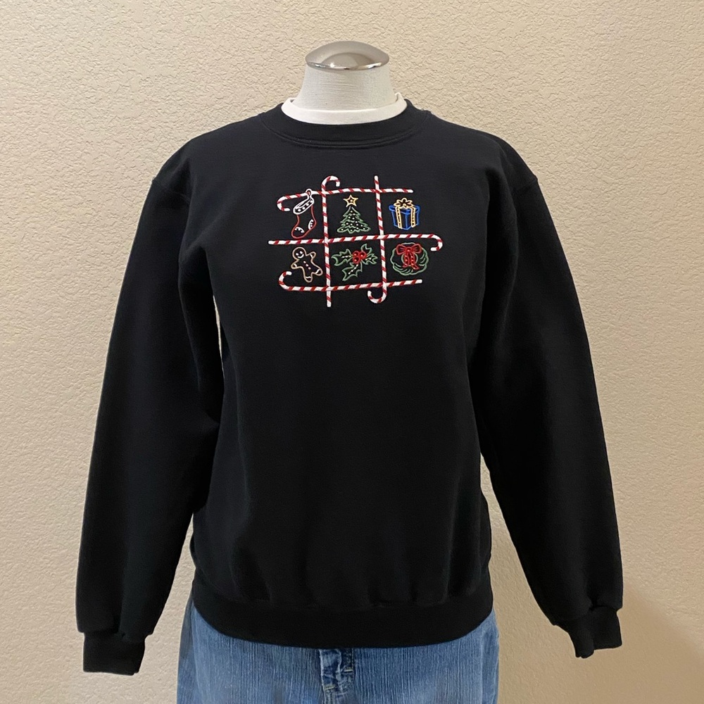 Candy Cane Fun Christmas Holiday Sweatshirt - Adult SM